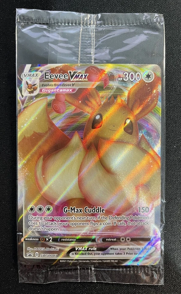 Eevee VMAX - SWSH087 - Ultra Rare - SWSH Black Star SEALED Promo - Pokemon Card
