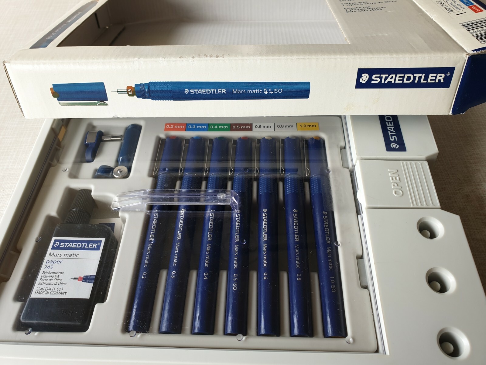 STAEDTLER ® Mars Matic 700 S7 Technical Drawing Pen Set Rapidograph eBay