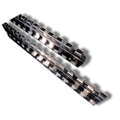 Edelstahl Hängesystem für PVC Türleiste/Vorhänge 984 mm lang