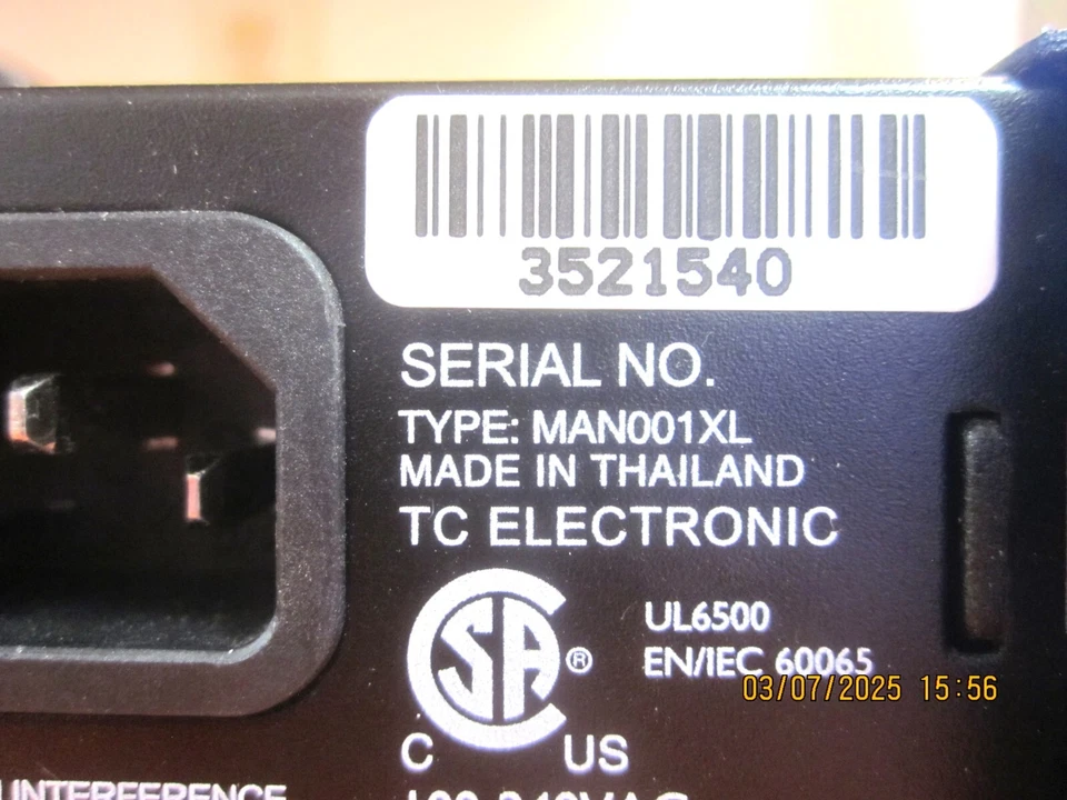 T.C. Electronic M-ONE XL Dual Effects Signal Processor - Image 4 of 4