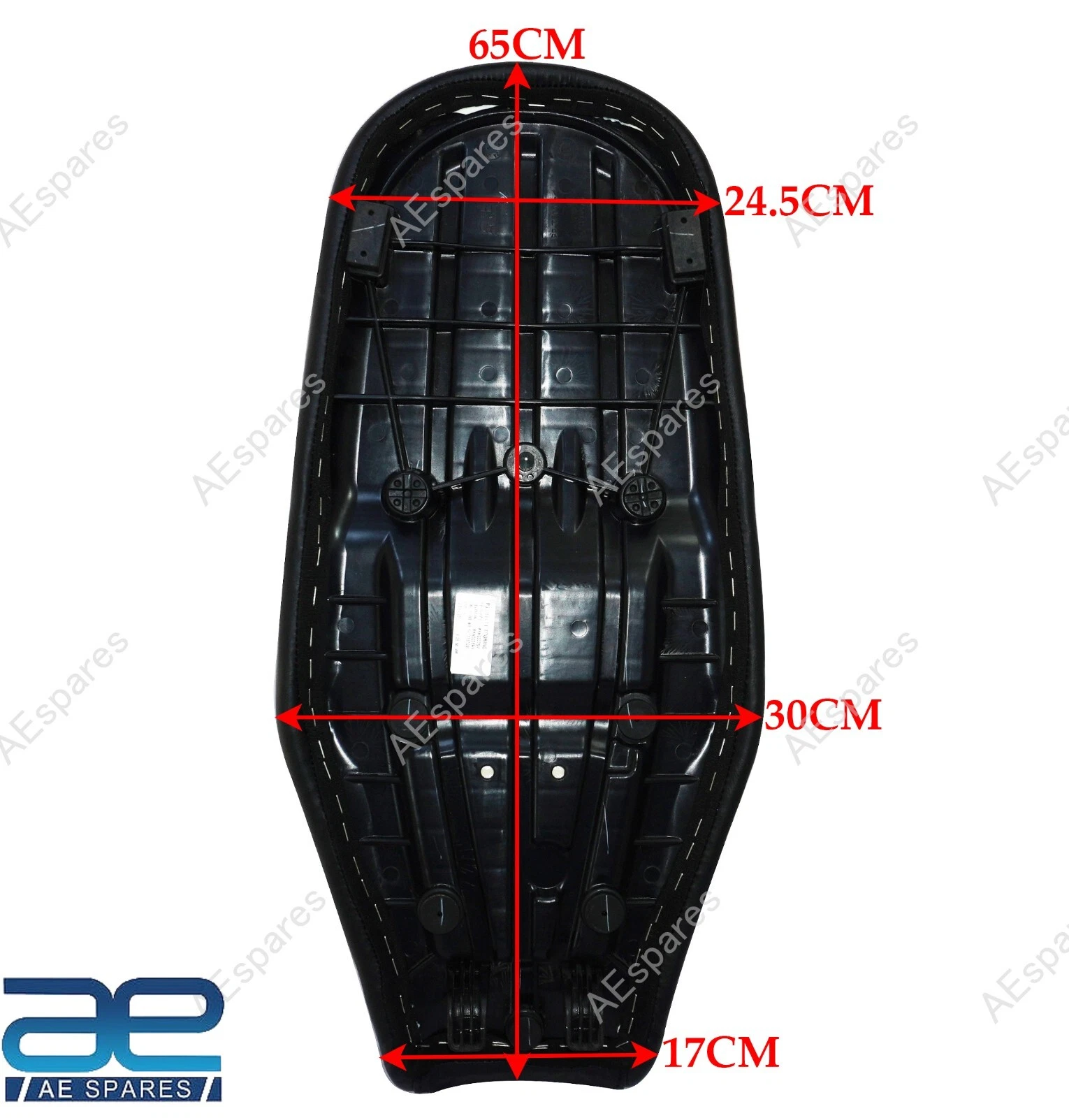 Black Deluxe Touring Dual Seat For Royal Enfield Interceptor 650cc & GT 650cc view 2
