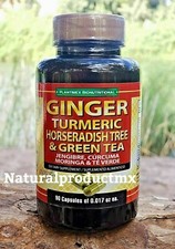 Ginger Turmeric Moringa Green Tea 90 Capsules Jengibre Curcuma Te Verde by Pme