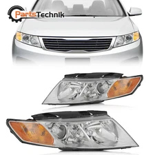 Front Chrome Bezel Headlights Left & Right Pair For 2009-10 Kia Optima Magentis