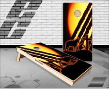 Christian Cowboy Sunset Cornhole Boards Bean Bag Toss Game