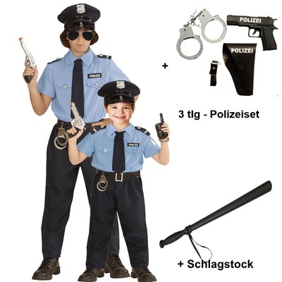 Kinder Helm POLIZEI, Police, Visirhelm Polizist, Kinnriemen