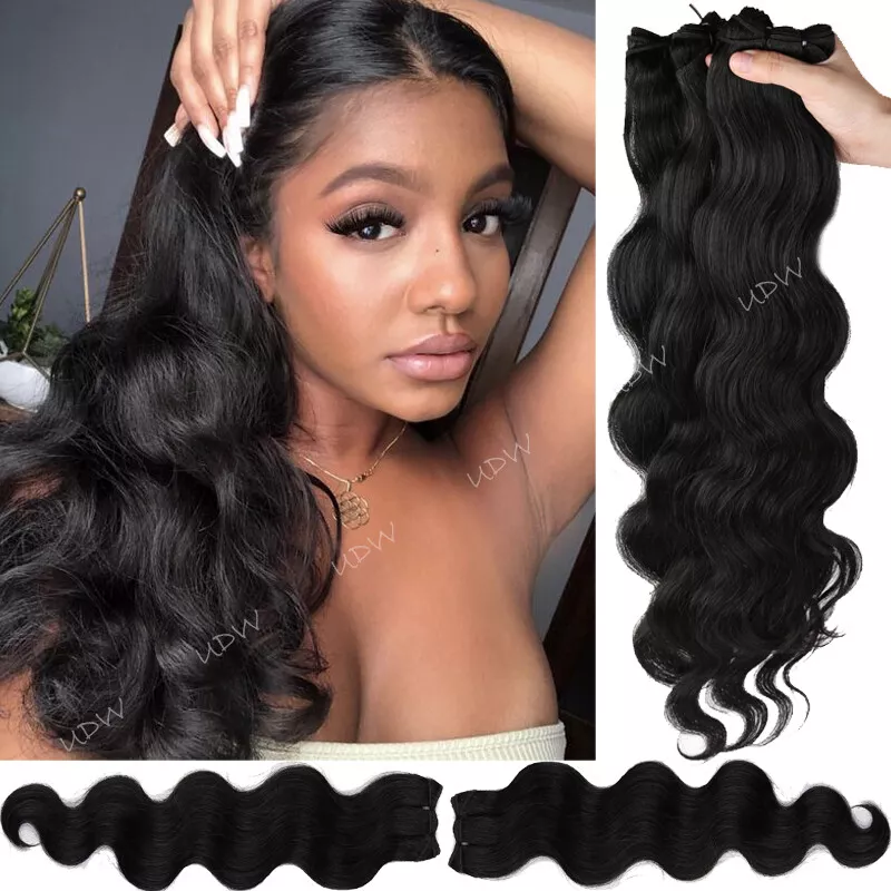 Long human top hair extensions