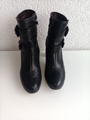 Stiefeletten Belmondo Business Schuhe Schwarz Stiefeletten Leder