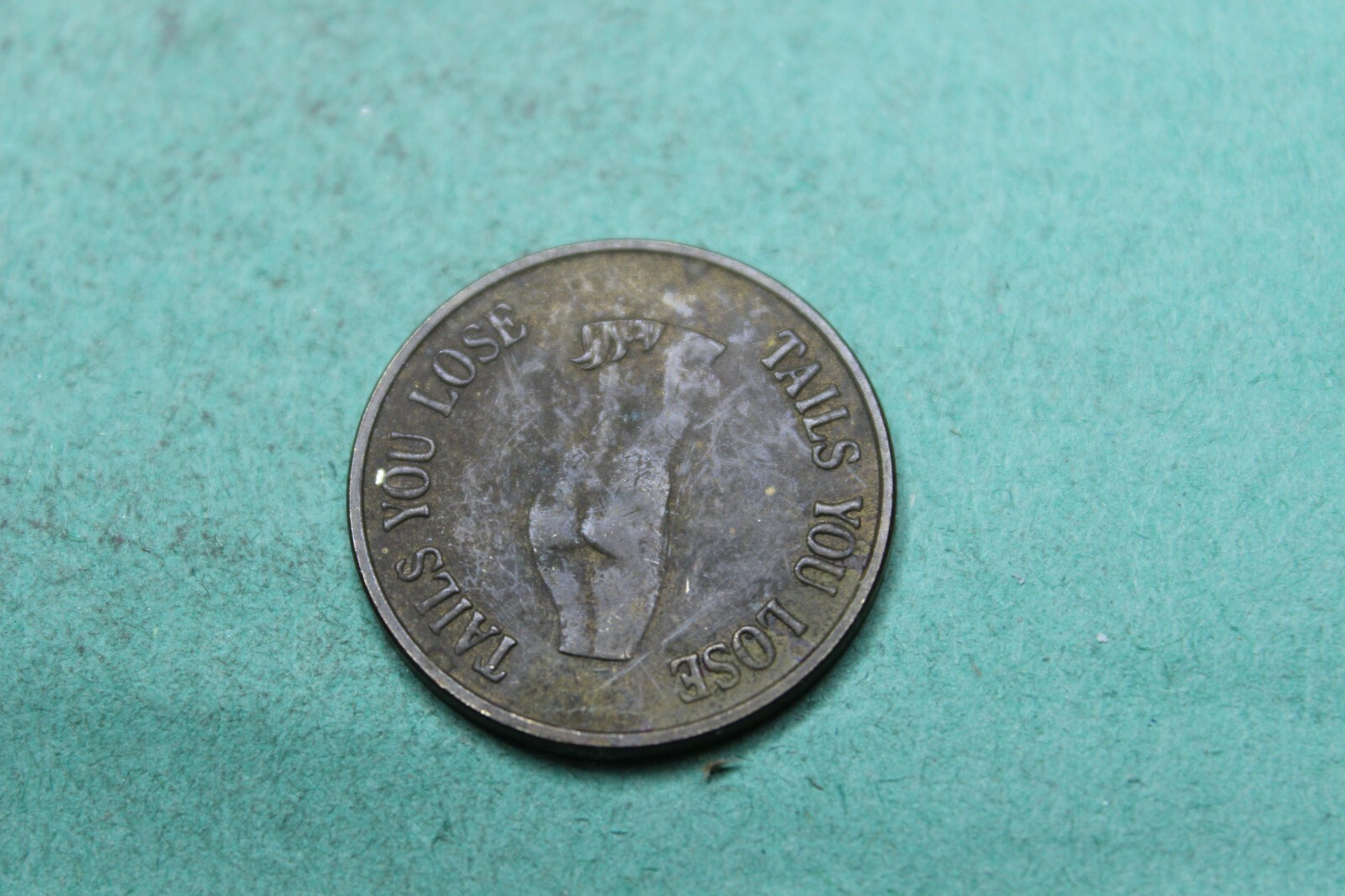 VINTAGETOKENMEDALHEADS I WINTAILS YOU LOSE eBay