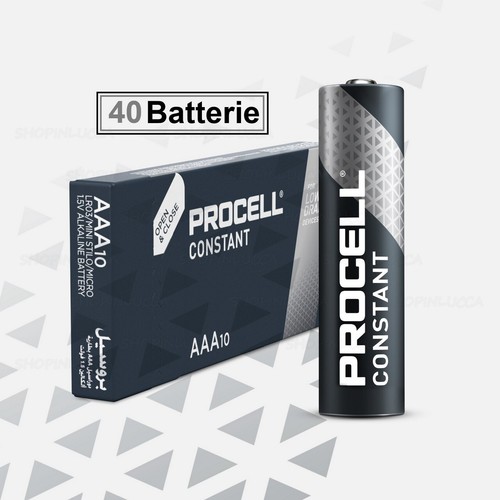 batterie PROCELL CONSTANT by DURACELL pile AA stilo AAA ministilo alcaline mix - Foto 7 di 19