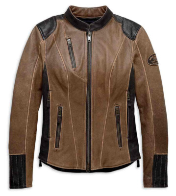 HARLEY-DAVIDSON  WOMEN'S TRIPLE VENT SYSTEM GALLUN LEATHER JACKET 98066-19VW