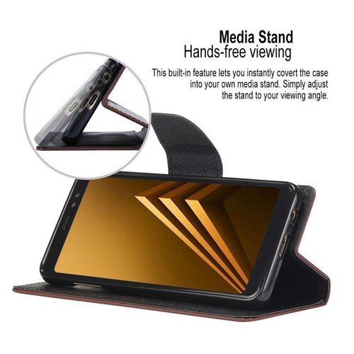 For Galaxy S9 S9 Plus Leather Case Flip Wallet Card Soft Gel Shockproof Cover - Picture 4 of 15
