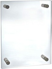 Deluxe 11x14" non glare acrylic wall frame with 1" stand offs clear  160 J-6 