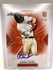 2021 Leaf Perfect Game National Showcase Andres Suarez Auto /30