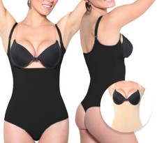 Women's Full Body High-Waist Tummy Slimming Thong Bodysuit Shapewear 8053