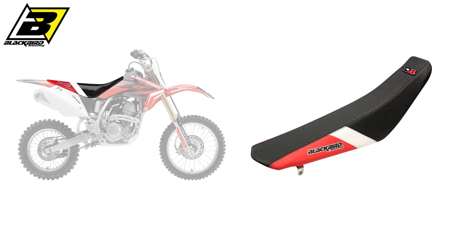 Housse de siège Honda CRF 150R pour remplacer un revêtement usé de motocross