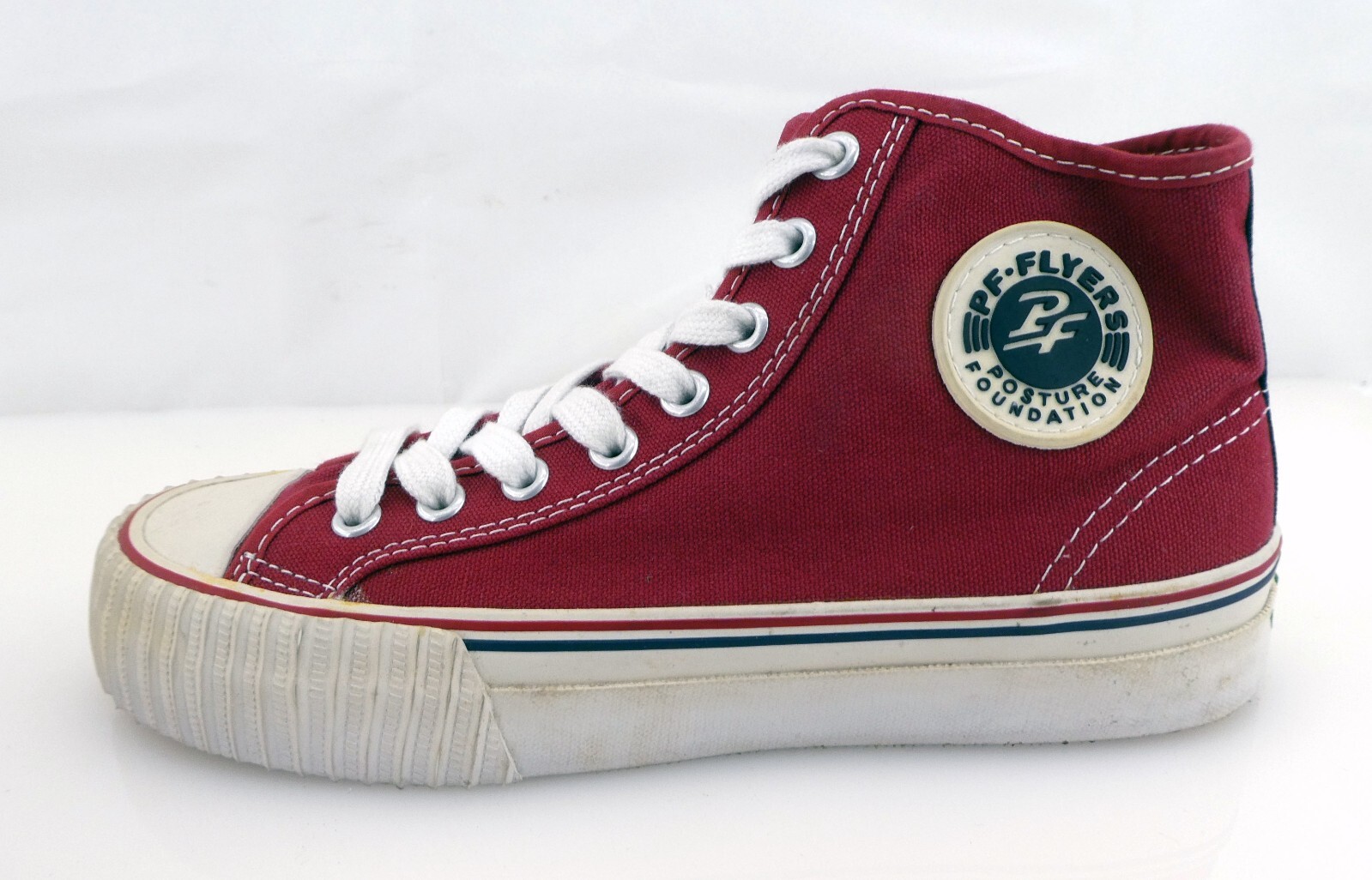 PF Flyers Shoes Center Reissue Hi Fuschia Pink/Red Sneakers Womens 6.5