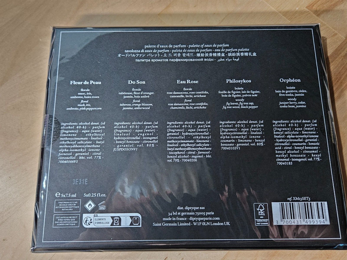 diptyque Eau de Parfum Palette 5本セット Set of 5 Eaux de toilette - Pre-composed | Diptyque Paris