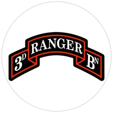 3rd Ranger Battalion Bumper Sticker Military Vinyl Soldier Decal 5"