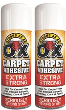 2 x 500ml Multi Use Spray Adhesive Glue for Carpet Card Paper Fabric Foam Can