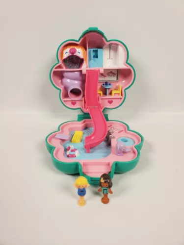 Vintage 1990 Polly Pocket Water Fun Park Compact Complete