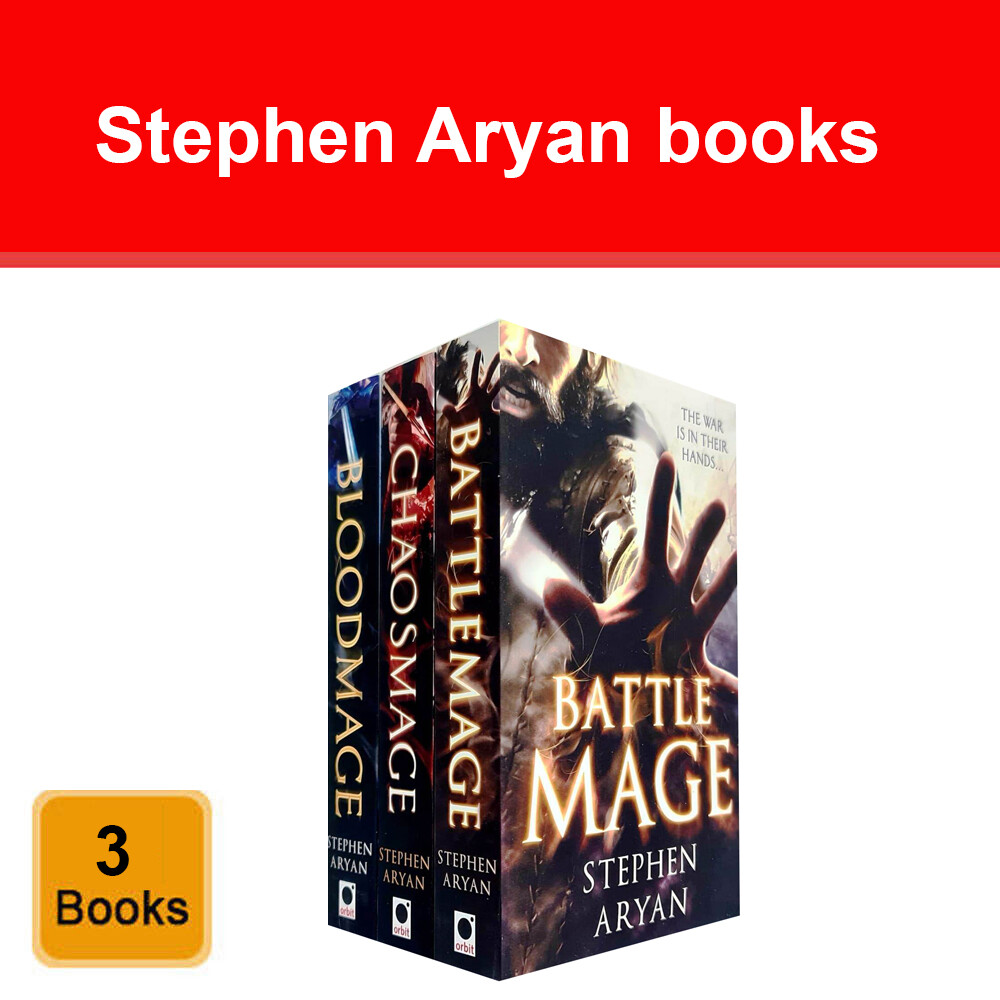 Stephen Aryan Collection Age of Darkness 3 Books Set Battlemage, Bloodmage