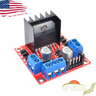 L298N Dual H-Bridge DC Stepper Motor Driver Controller Module Arduino PWM 5-35V