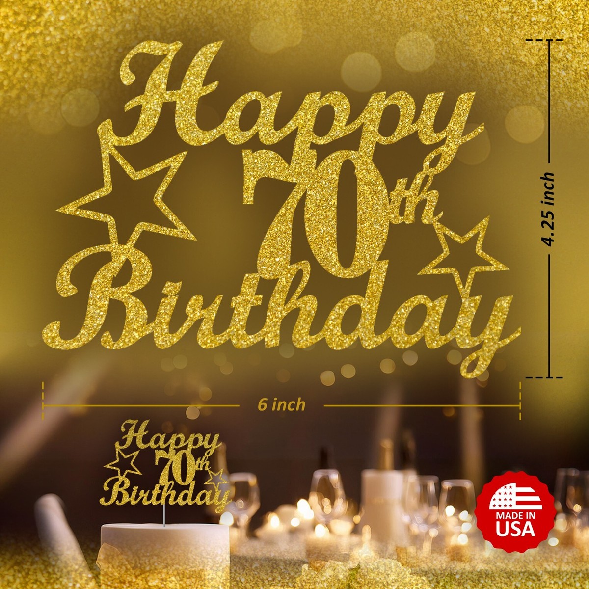 100 Stück Gold-Glitzer-Konfetti Zum 20. Geburtstag – Perfekt Für Tischdeko, Cake Smash & Party