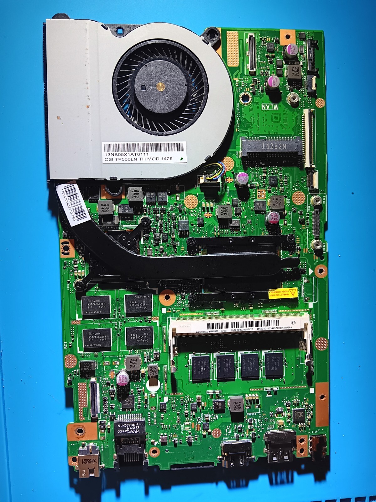 Asus TP500LN Laptop Motherboard with Cooling Fan-image