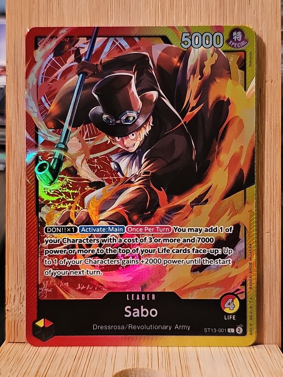 One Piece Card Game Sabo ST13-001 Leader English | eBay