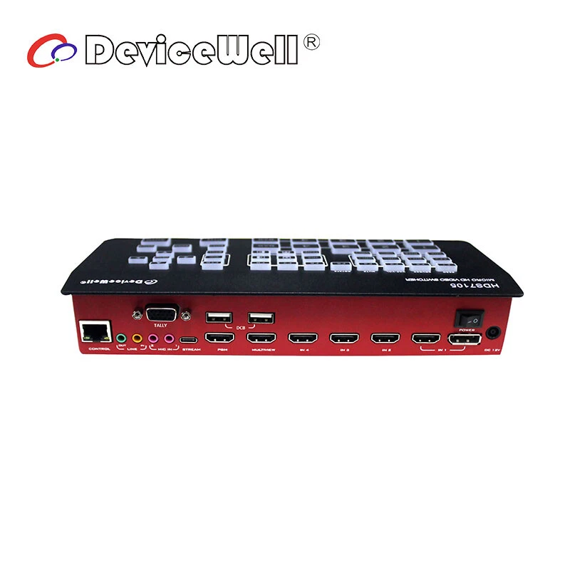 Devicewell HDS7105 Switcher 4 HDMI-compatible + 1 DP inputs 5 channel 1080P - Image 2 of 4