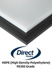 HDPE ( PE300 ) Sheet Natural / Black Various Sizes 1mm - 30mm Thick Small Sheets