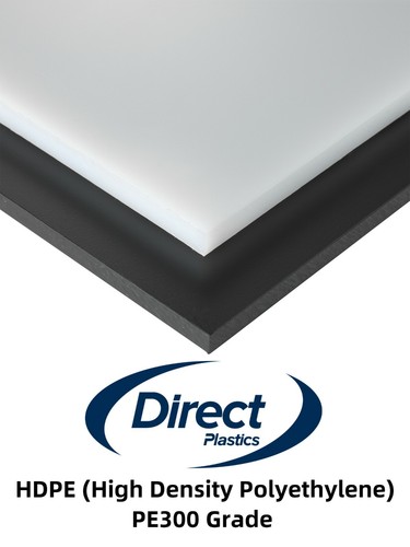 HDPE ( PE300 ) Sheet Natural / Black Various Sizes 1mm - 30mm Thick