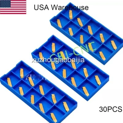 ZHOUZIMI 30pcs MGMN150-G BP010 1.5mm Carbide Grooving Inserts for MGEHR/MGIVR Holders