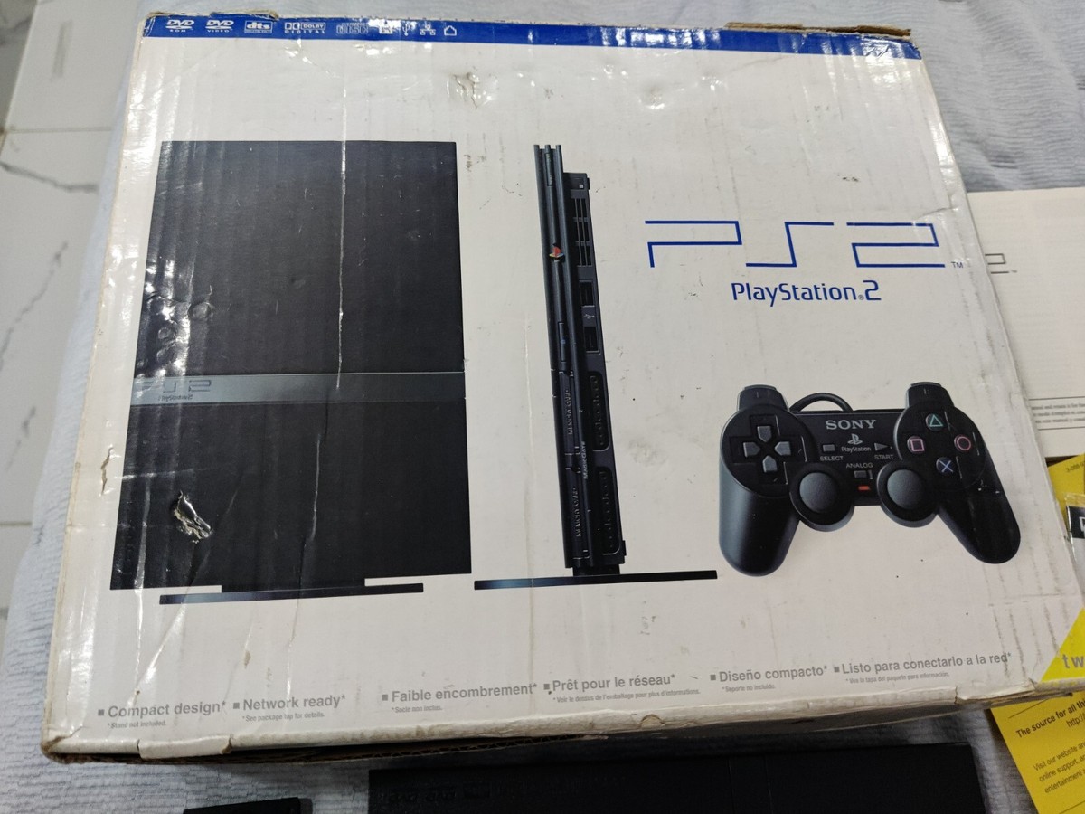 Sony Playstation 2 PS2 Slim Black SCPH-70012 IN BOX | eBay