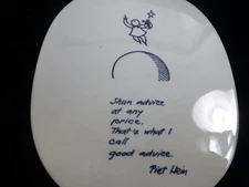 Vintage Royal Copenhagen Fajance Piet Hein 13-3713 Plaque.