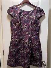 Vince Camuto Women's Jacquard Fit & Flare Dress VC2M3947 14