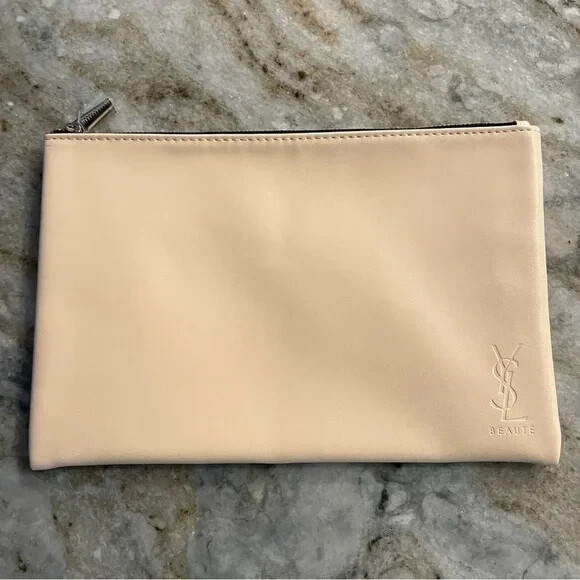 Borsa Yves Saint Laurent Beaute Peach NUOVA pochette trucco cosmetico mini pochette