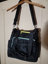 Wonderful LUG Ace Black Nylon Quilted Detail Accent Handy Cooler Baby Bag