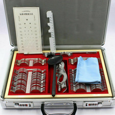 Optical Trial Lens Set Metal Rim Optometry Kit 104PCS w/ Free Accessories + Case