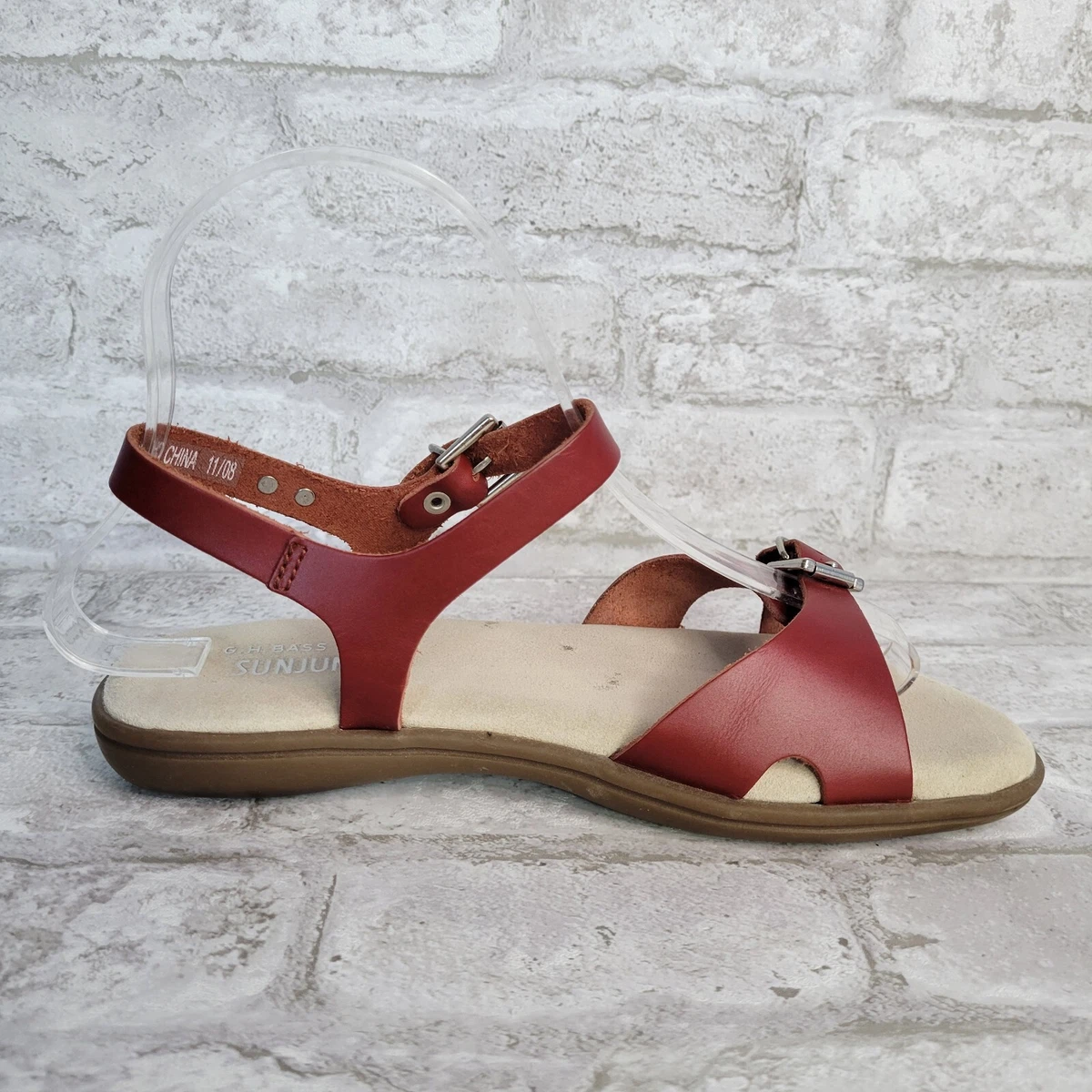 Bass white hotsell sandals