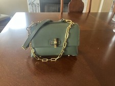 Brandon Blackwood Bowen Leather Bag With Brass Hardware Purse Green