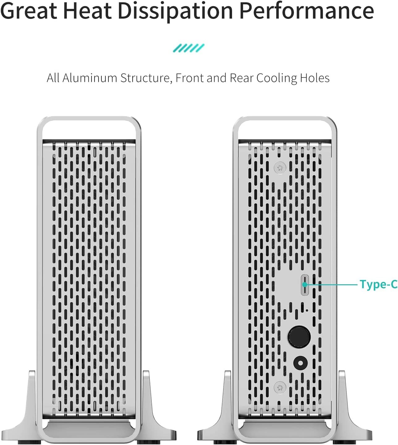 Yottamaster NAS Gehäuse 1 Bay - Private Cloud Für 2,5 Zoll HDD/SSD, Netzwerkspeicher Bis 8TB