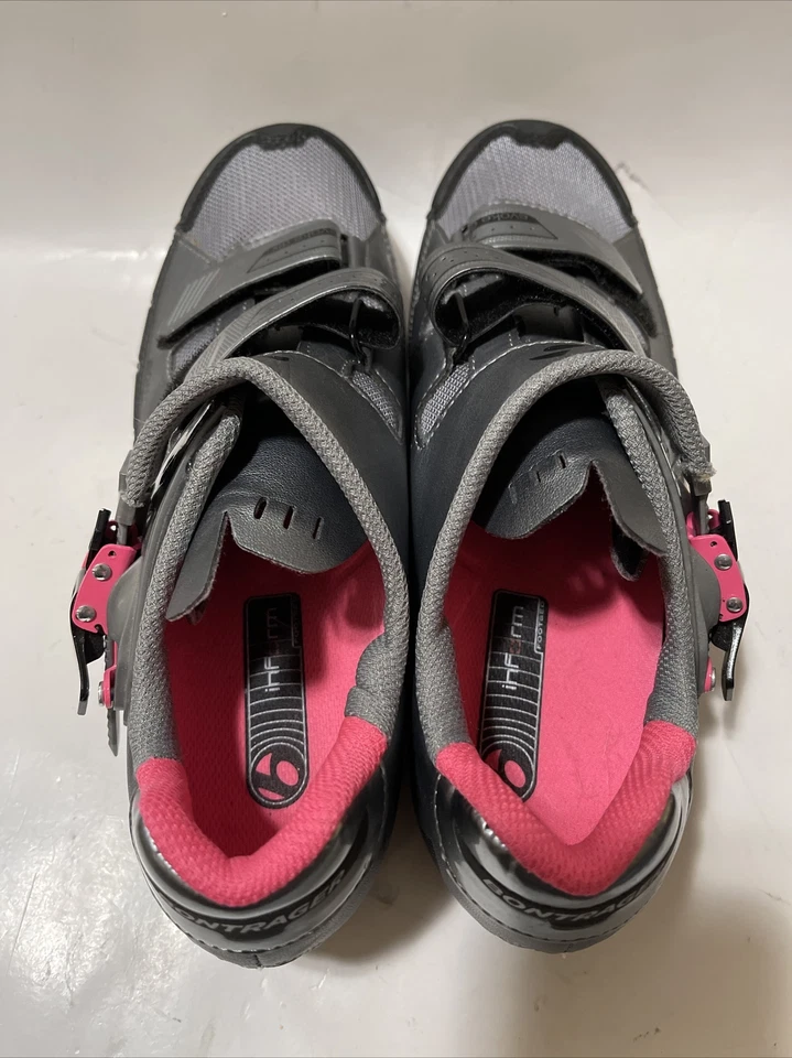 Zapatos de ciclismo de carretera Bontrager Evoke Dix para mujer 10,5 gris/rosa Foto 4 de 4