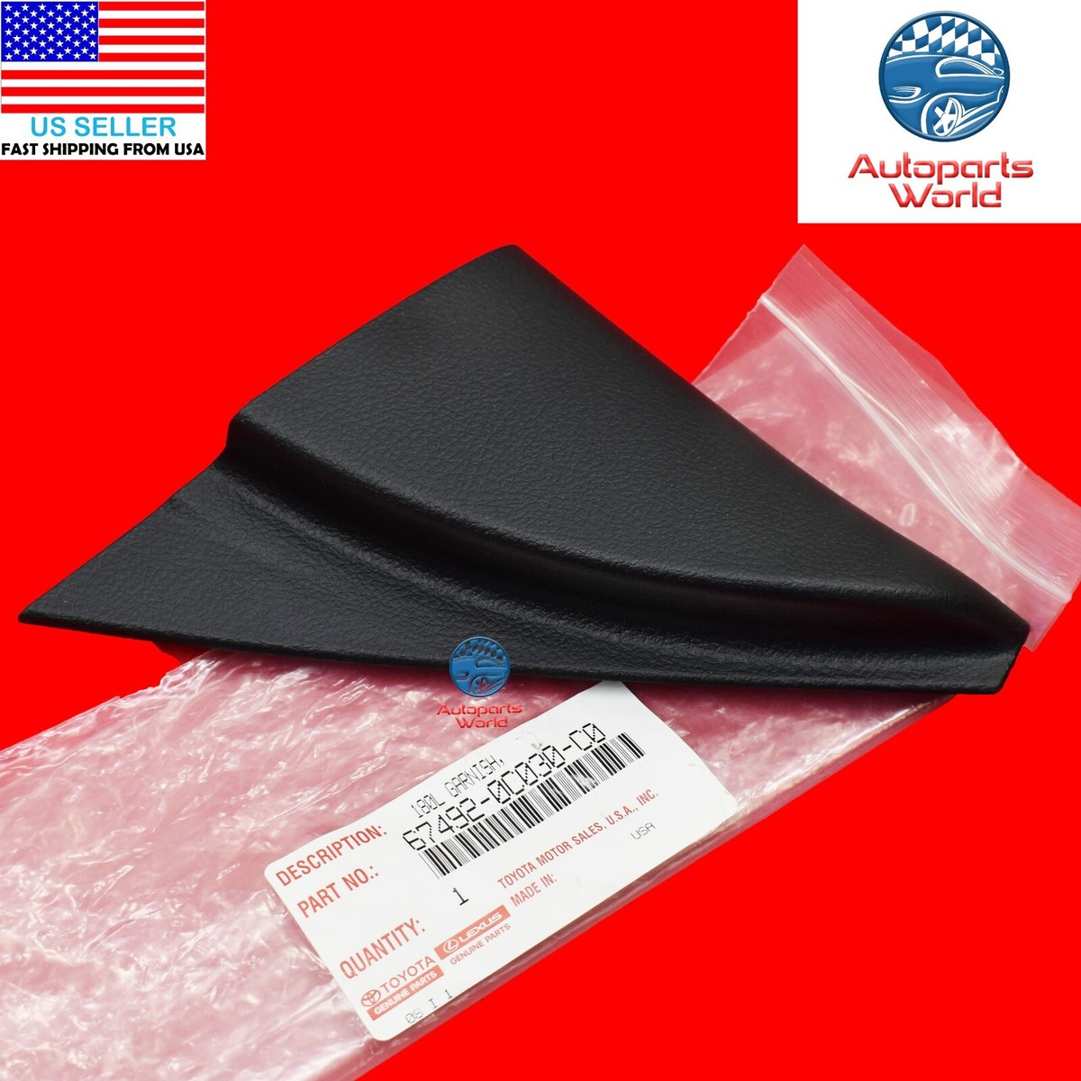 GENUINE OEM TOYOTA SEQUOIA TUNDRA DRIVER DOOR MIRROR TRIM GARNISH