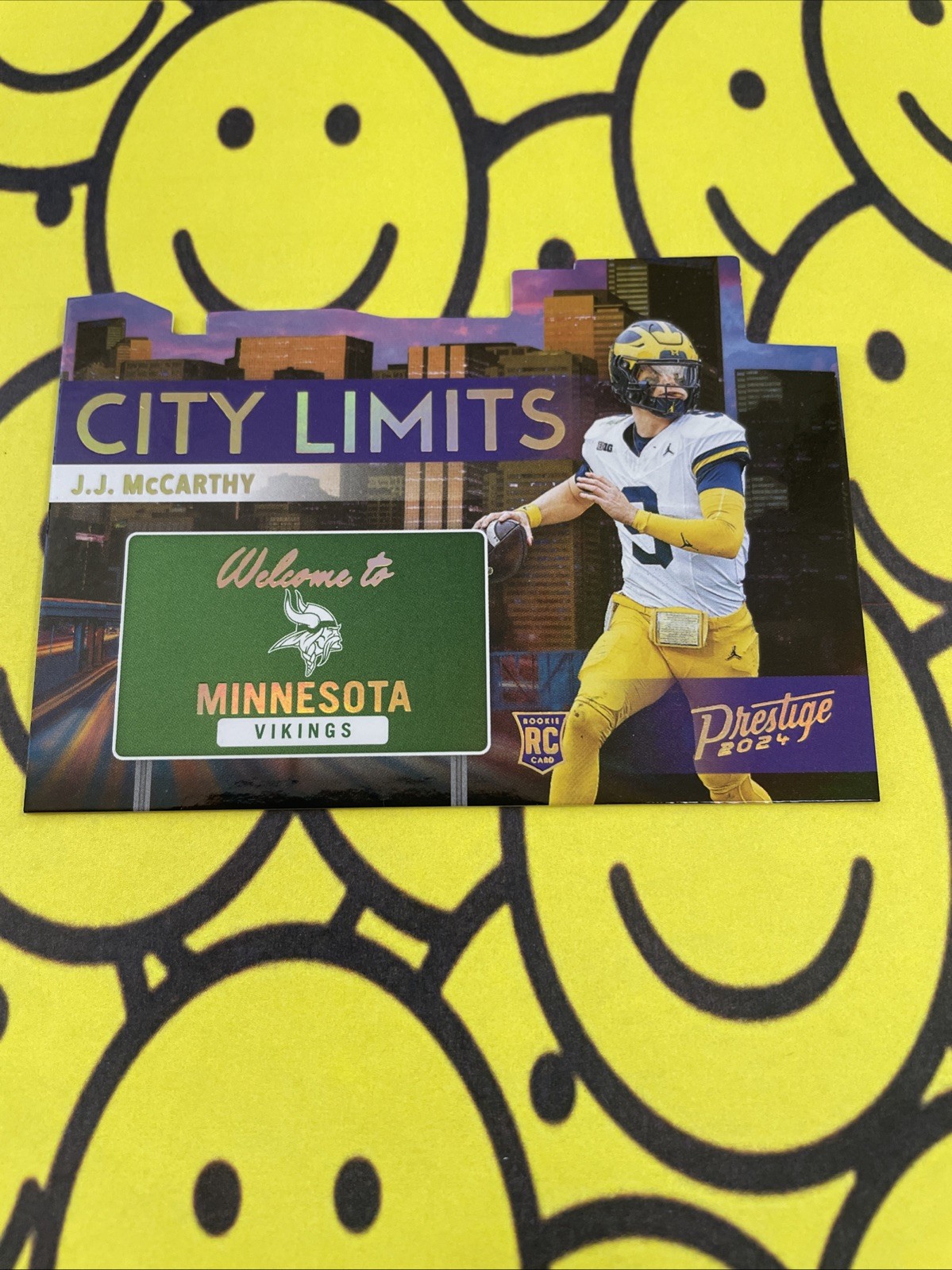 2024 Panini Prestige - City Limits #2 J.J. McCarthy (RC) - SSP Case Hit - MINT!