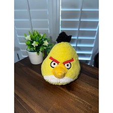 Angry Birds Chuck Yellow Bird Plush Stuffed Animal Toy Rovio 7" Game Character