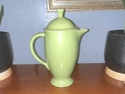 1931-1965 ORIGINAL Fiesta Green Glossy Ceramic Coffee Pot w/ Lid Handle