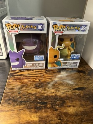 Bundle Pokemon Center Funko Pops Dragonite&Gengar.