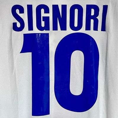 Giuseppe Signori #10 Bologna FC 98/99 Away Jersey Diadora Size L