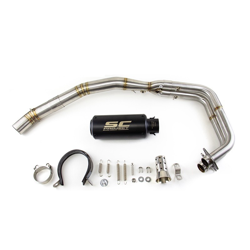 Full System Exhaust Muffler Header Pipe For Kawasaki Z400 Ninja 400 2017-2024